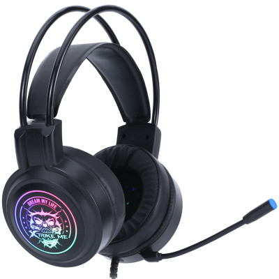 Ігрова гарнітура XTRIKE ME GH-516, USB7.1, статичне RGB, кабель 2м, чорна