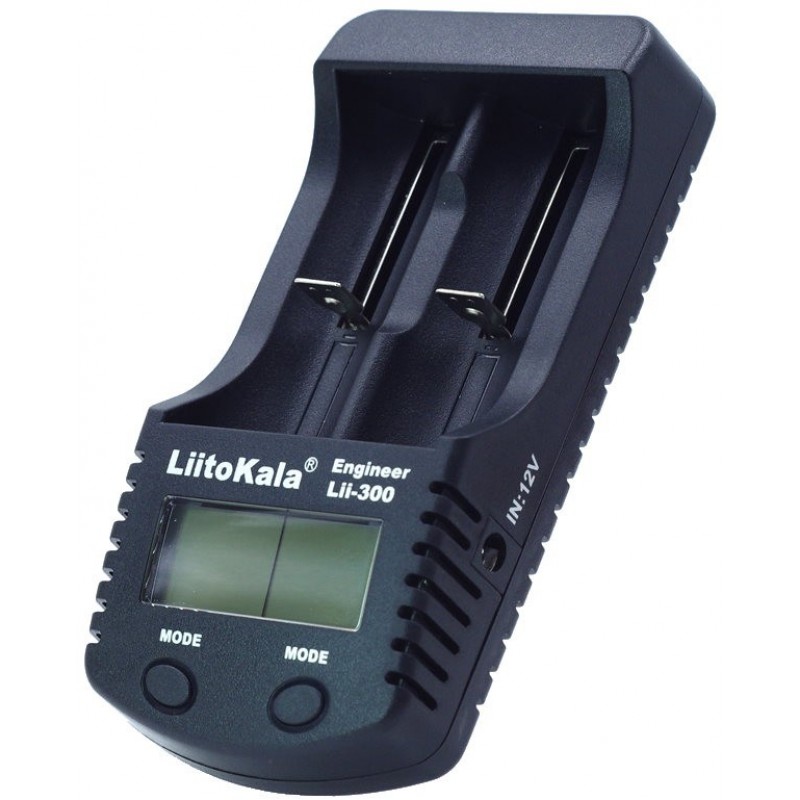 Зарядний пристрій LiitoKala Lii-300, 2x(Lion/NiMH/NiCd), Power Bank, discharge function, display