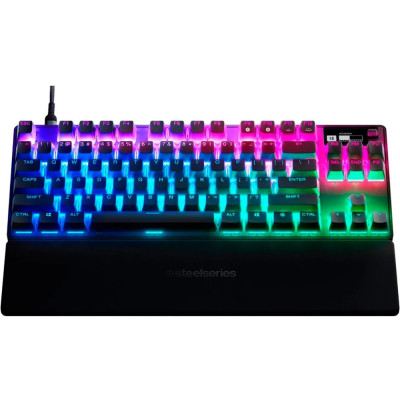 Клавіатура ігрова SteelSeries Apex Pro TKL UA HyperMagnetic Switches, OmniPoint 2.0, OLED