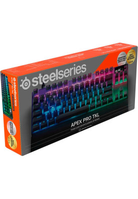 Клавіатура ігрова SteelSeries Apex Pro TKL UA HyperMagnetic Switches, OmniPoint 2.0, OLED