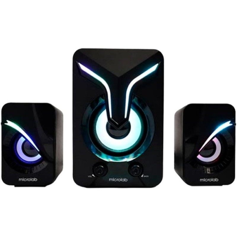 Акустична система 2.1 MICROLAB U-270 11W, USB, LED, чорна
