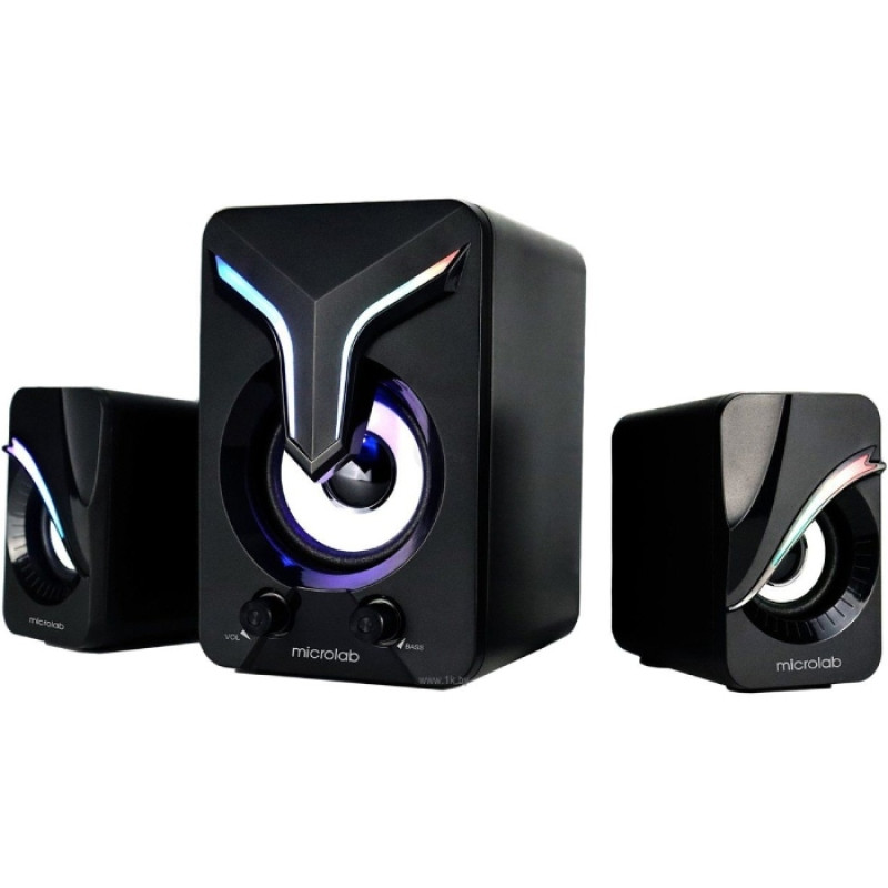 Акустична система 2.1 MICROLAB U-270 11W, USB, LED, чорна