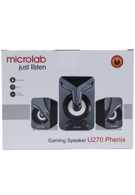 Акустична система 2.1 MICROLAB U-270 11W, USB, LED, чорна