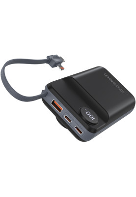 УМБ Choetech Magnetic Wireless 20000mAh 22.5W PD,QC3.0, USB-A,2xUSB-C, Apple Watch charger Black