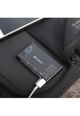 УМБ сонячна 3-Panel 21W Sandberg PD QC3.0 10000 mAh, 2xUSB, Type-C OUT