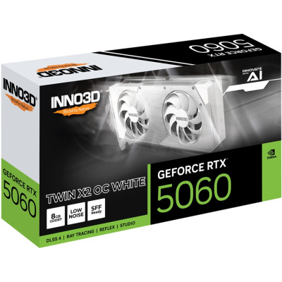 GeForce RTX5060 Inno3D TWIN X2 OC WHITE, 8GB GDDR7, 128bit, PCI Express 5.0