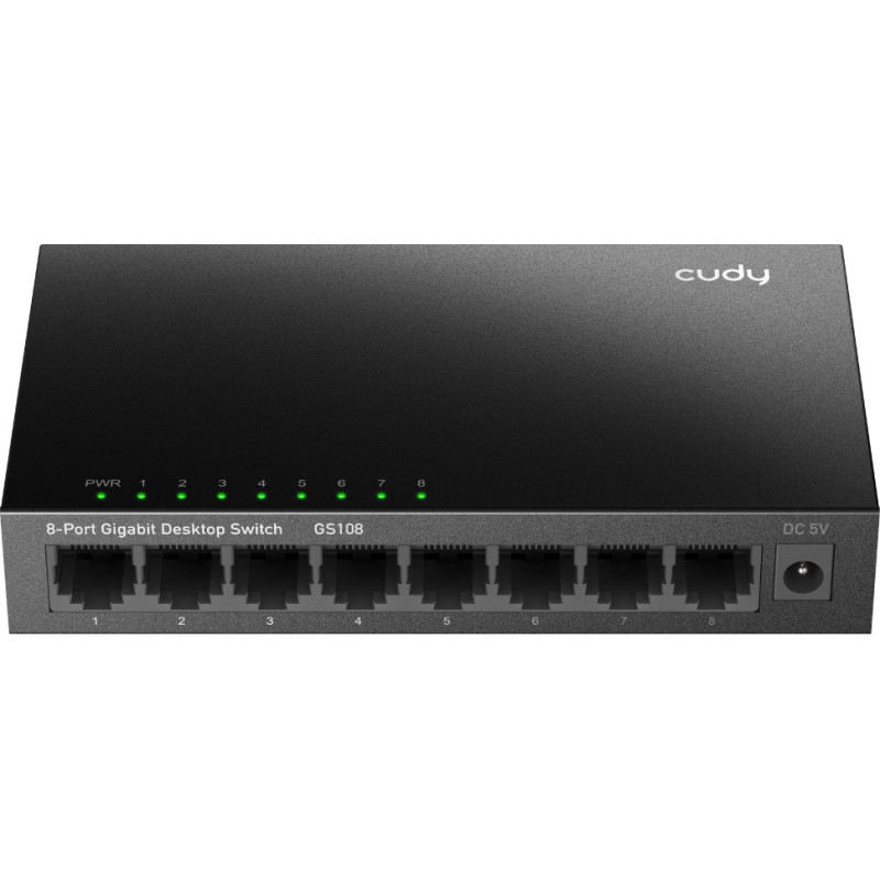 Комутатор Cudy GS108, 8 портовий Gigabit Metal Desktop Switch
