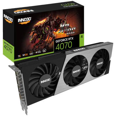 GeForce RTX4070 Inno3D X3 OC, 12GB GDDR6X, 192bit, PCI Express