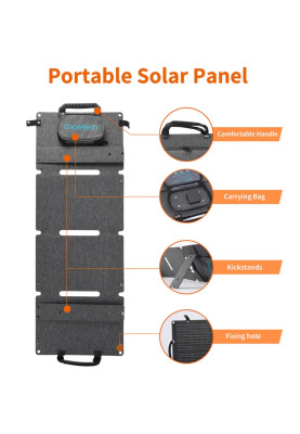 Сонячна панель Choetech 40W Type-C PD 3.0 30W Max + QC 3.0 18W Max