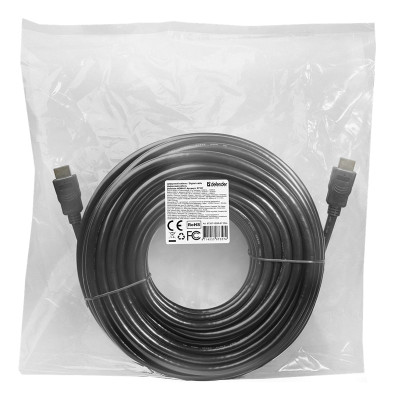 Кабель HDMI M-M,20.0 м, V1.4, Defender, чорний, HDMI-67