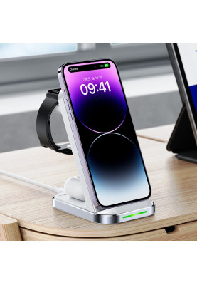 Зарядний пристрій Wireless QI 3in1 15W E15 Acefast