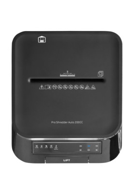 Знищувач документів HP Pro Shred Auto 200CC, CrossCut Paper Shredder, A4, 80g х 10 л.,4*20, 32л.,P-4
