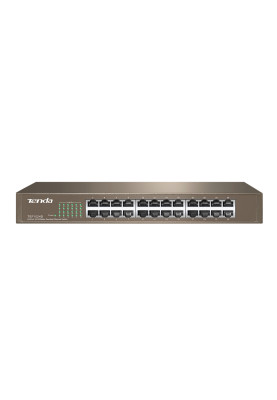 Комутатор TENDA TEF1024D 24xFE, Desktop метал, Некерований
