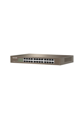 Комутатор TENDA TEF1024D 24xFE, Desktop метал, Некерований