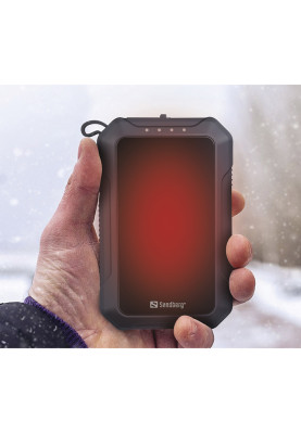 УМБ Sandberg Hand Warmer з обігрівачем рук 10000 mAh 2A, USB, Type-C in, LED ліхтар 1W