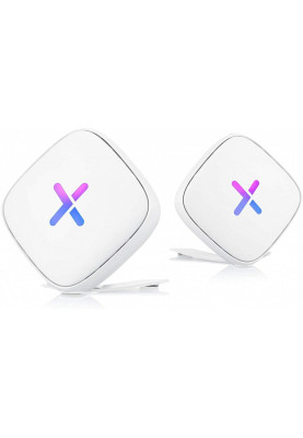 Маршрутизатор ZyXEL WiFi-система Multy U AC2100, 1xGE WAN, 1xGE LAN, Tri-Band, MU-MIMO, MESH, BLE 4.1, 6 антен, 2-pack