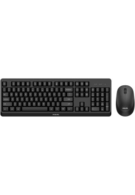 Комплект бездротовий Philips 6307 (клавіатура + мишка) UA чорний