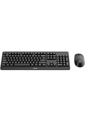 Комплект бездротовий Philips 6307 (клавіатура + мишка) UA чорний