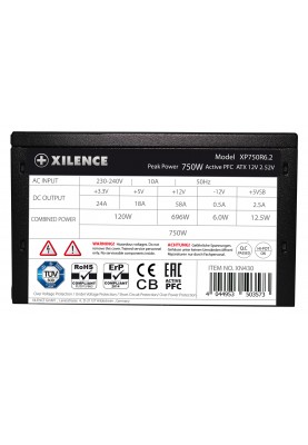 БЖ 750W Xilence XP750R6.2 Performance C+ 120mm, 80+ White, Retail Box