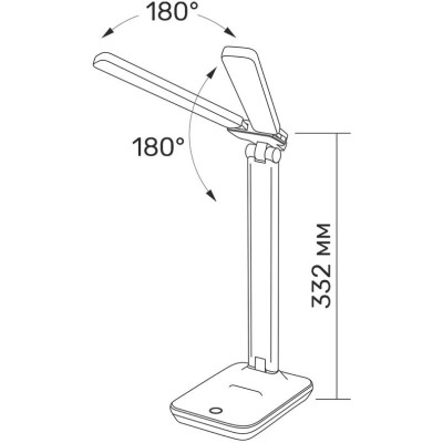 LED лампа настiльна з акумулятором TITANUM TLTF-010W 7W 2700-6000K