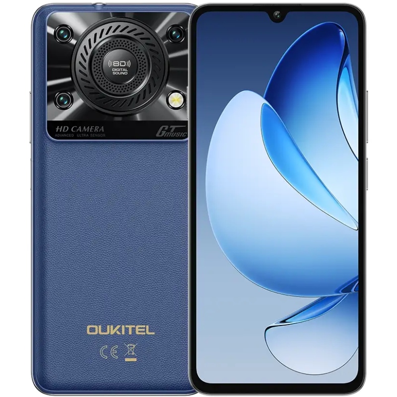 Смартфон Oukitel C60pro 6.88" HD+ /8GB/256GB/ T606 /10000mAh/ 13+5Мп / Blue