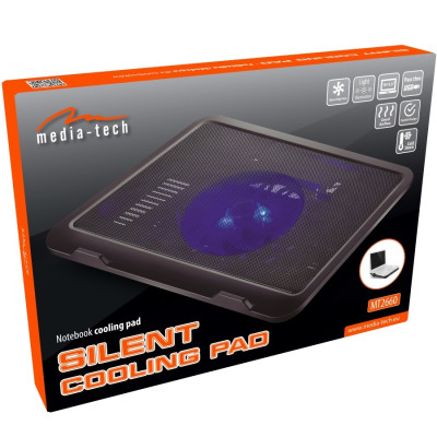 Підставка для ноутбука Media-Tech SILENT COOLING PAD (MT2660) max. 15,6" Підставка для ноутбука Media-Tech SILENT COOLING PAD (MT2660) max. 15,6"