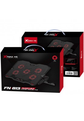 Підставка для ноутбука XTRIKE ME FN-813 5 Fan, Red Led, 2 USB