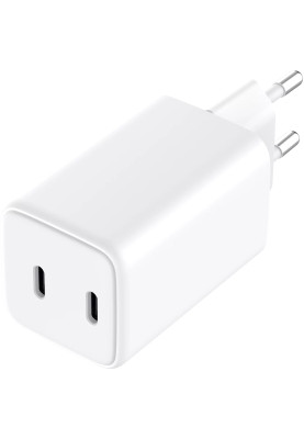 Зарядний пристрій 2xUSB 65W (2xUSB-C) Gan III білий Sandberg
