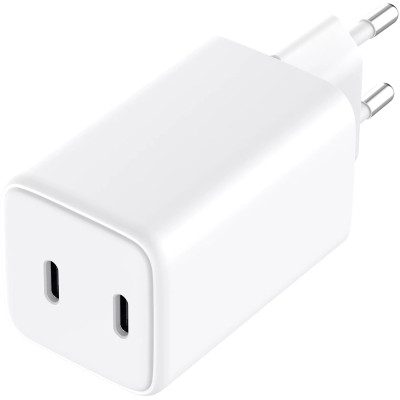 Зарядний пристрій 2xUSB 65W (2xUSB-C) Gan III білий Sandberg