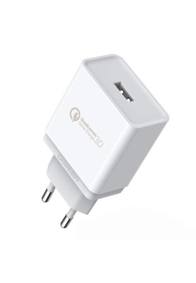 Зарядний пристрій 1xUSB 18W (USB A QC 3.0) Fast Charger White CD122 Ugreen