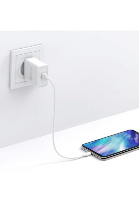 Зарядний пристрій 1xUSB 18W (USB A QC 3.0) Fast Charger White CD122 Ugreen