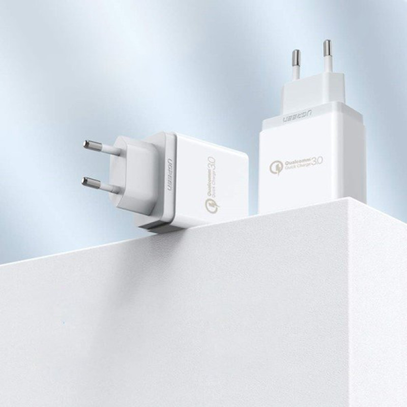 Зарядний пристрій 1xUSB 18W (USB A QC 3.0) Fast Charger White CD122 Ugreen