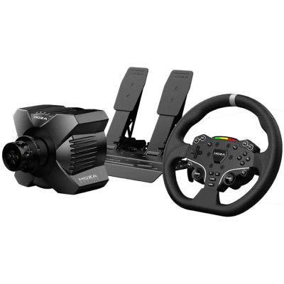 Кермо і педалі MOZA R3 Racing Bundle for PC, 22кн., подв. педалі SR-P Lite, кермо ES Lite
