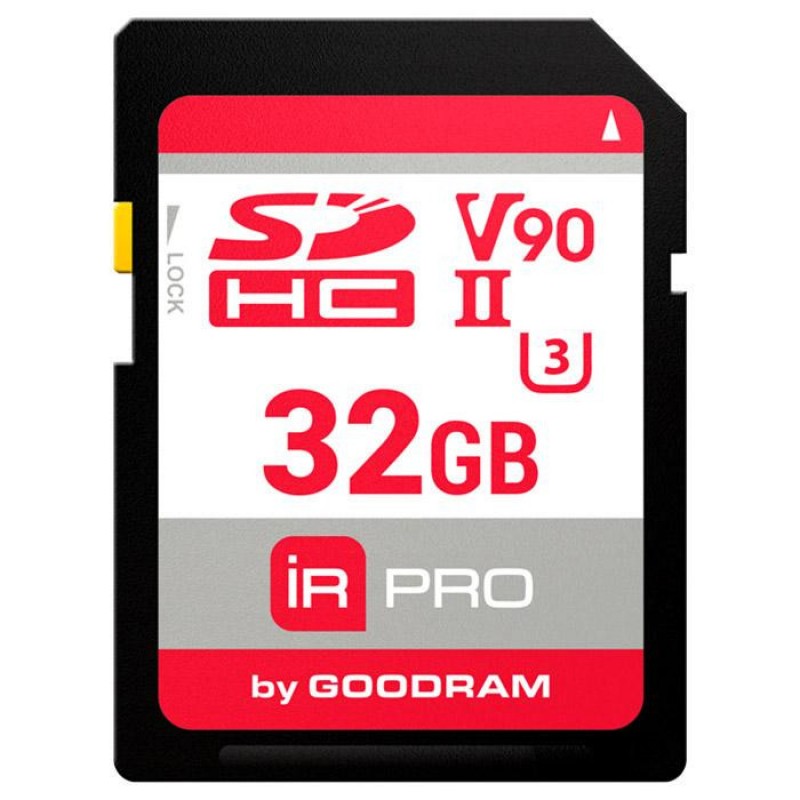 Memory card SD 32Gb GoodRAM IRDM PRO SDXC V90 UHS-II U3 Retail