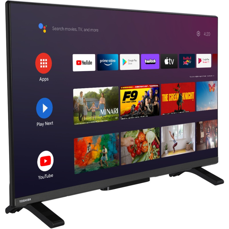 TV 32 Toshiba 32LA2E63DG HD/LED/T2/Android 11/2 x 6W/Dolby Digital/HDMI/Wi-Fi/VESA 75 x 75 M4/Black