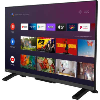 TV 32 Toshiba 32LA2E63DG HD/LED/T2/Android 11/2 x 6W/Dolby Digital/HDMI/Wi-Fi/VESA 75 x 75 M4/Black