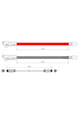 Кабелі підключення FSP PS5120E, LiFePo4 battery, 51.2V 100Ah, 90% DOD