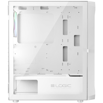 Корпус LogicConcept PORTOS MESH+GLASS ARGB fans 4x120mm WHITE без БЖ ATX Корпус LogicConcept PORTOS MESH+GLASS ARGB fans 4x120mm WHITE без БЖ ATX