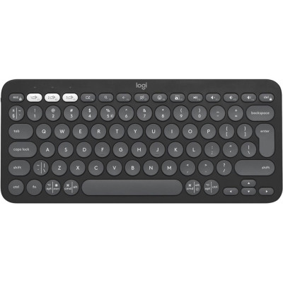 Клавіатура Logitech Pebble Keys 2 K380s, USB бездротова, чорна