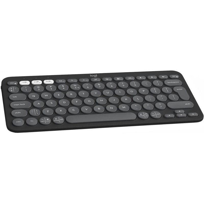 Клавіатура Logitech Pebble Keys 2 K380s, USB бездротова, чорна