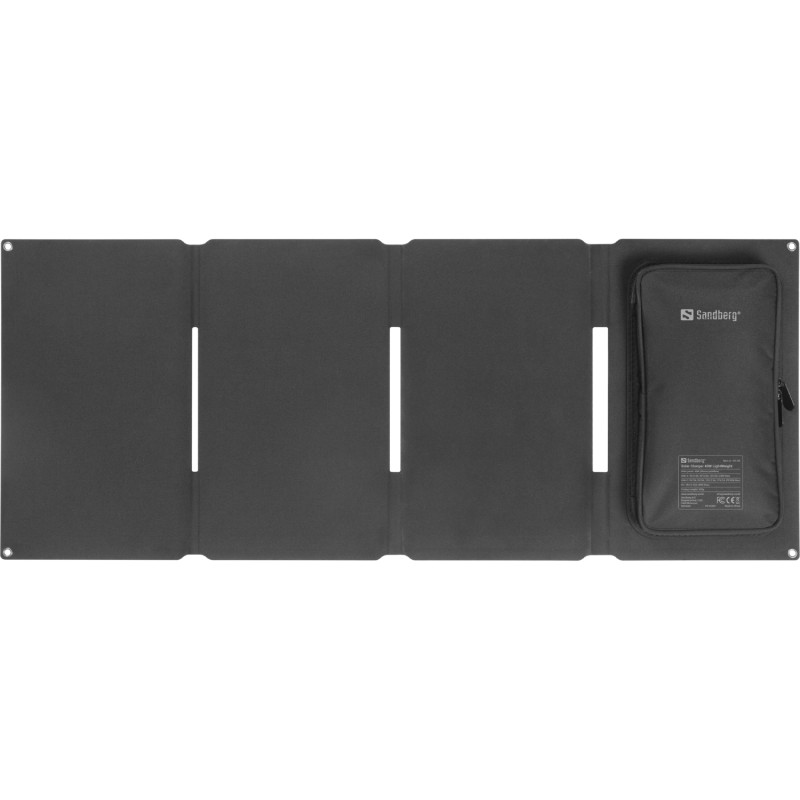 Сонячна панель Sandberg 40W (83x32,1см) DC40W, 5V/3.4A USB-A (23W) + 5V/3A QC3.0 + USB-C PD(30W)