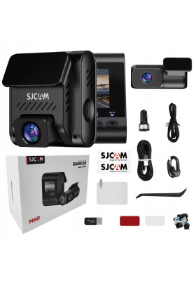 Відеореєстратор SJCAM Dashcam M60 + камера заднього виду, WIFI, GPS, 4K, HDR