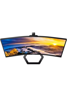 TFT 34" Philips 34E1C5600HE, WQHD, VA, sRGB 123,24%, 100Гц, 1мс, HDMI, DP, USB-C, webcam, HAS, кол