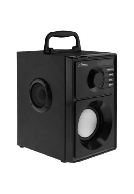 Акустична система 1.0 Media-Tech 15W, Bluetooth/FM/AUX/SD/USB/пульт/BOOMBOX, срібна мембрана, чорна