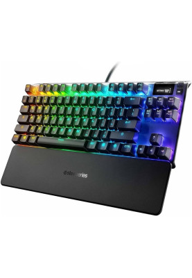 Клавіатура ігрова механічна SteelSeries Apex 7 TKL (Red Switch) UA OLED Smart Display