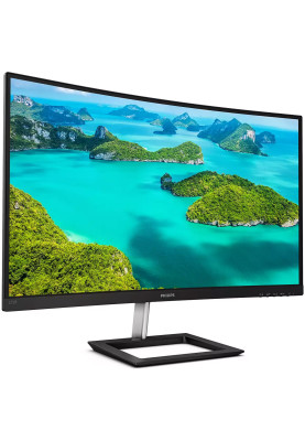 TFT 27" Philips 272E1CA, VA, вигнутий, VGA, HDMI, DP, колонки, чорний