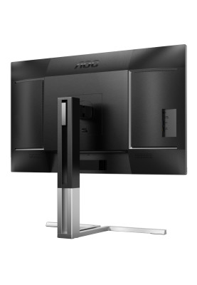 TFT 27" AOC Q27U3CV, IPS, QHD, HDMI, DP, USB-C, RJ-45, USB-hub, HAS, Pivot, кол., чорний
