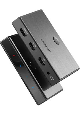 Сплітер HDMI 2.0 UHD 4K/60Hz HDR HDMI 2.0 1*2 CM186 UGREEN Чорний