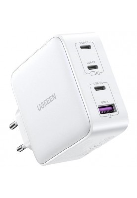 Зарядний пристрій 4xUSB 100W (3хUSB-C+USB-A) Gan білий CD226 Ugreen