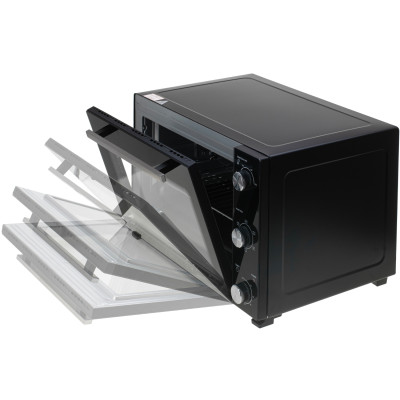 Електрична піч Adler AD 6025 1500Вт/ 35л /електроплита/ механічне керування/чорна